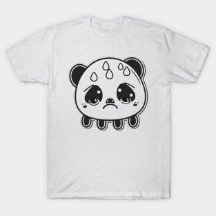 Cute Sad Little Crying Panda T-Shirt